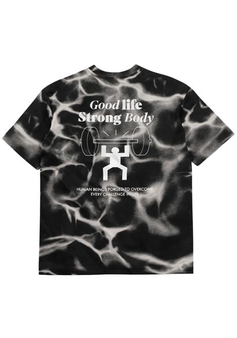 T-shirt bambino nera in cotone EMPORIO ARMANI | 7B000283NERO