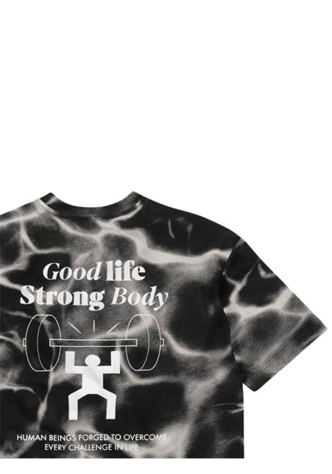 T-shirt bambino nera in cotone EMPORIO ARMANI | 7B000283NERO