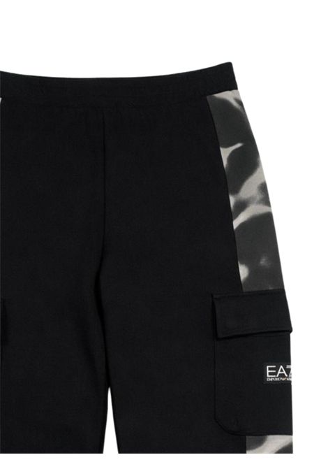 Pantalone bambino nero in cotone EMPORIO ARMANI | 7B000286NERO