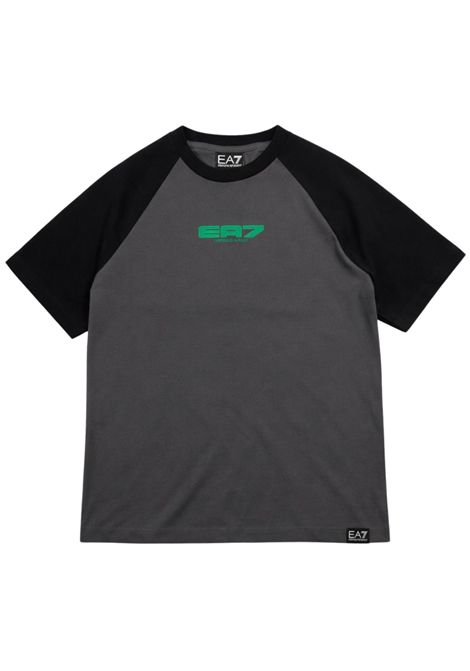T-shirt bambino grigia in cotone EMPORIO ARMANI | 7B000287GRIGIO