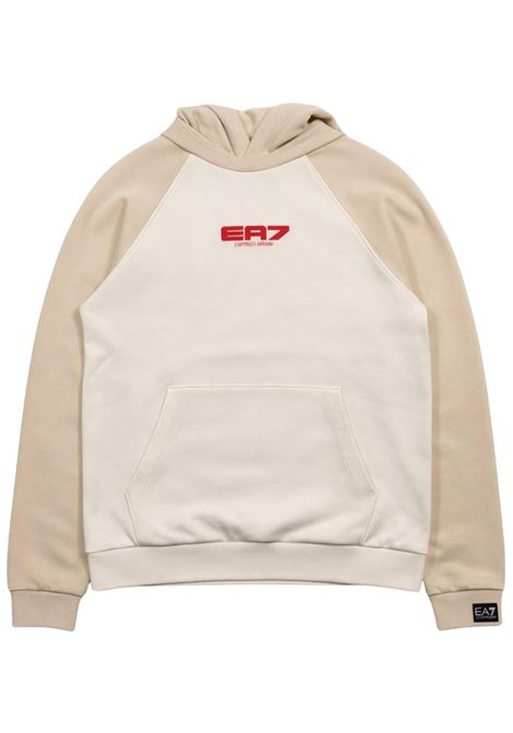 Felpa bambino panna in cotone EMPORIO ARMANI | 7B000288PANNA