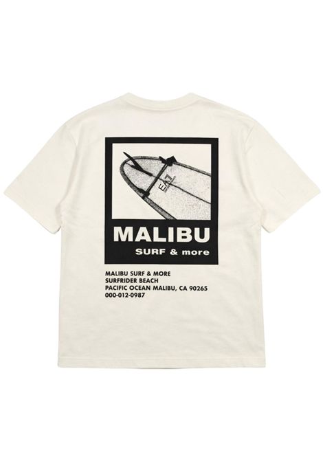 T-shirt bambino panna in cotone EMPORIO ARMANI | 7B000290PANNA