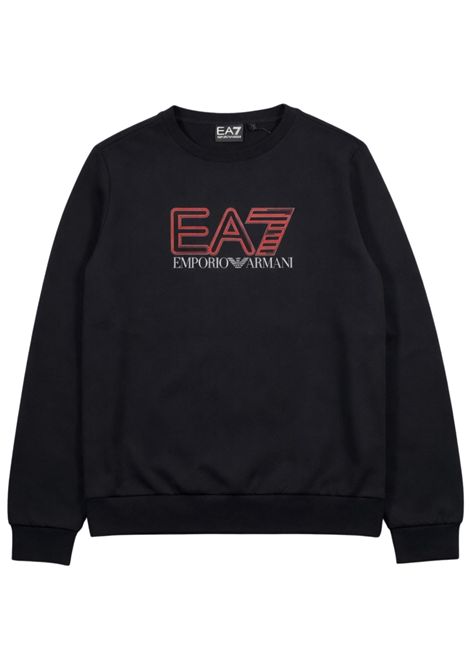 Felpa bambino nera in cotone EMPORIO ARMANI | 7B000296NERO