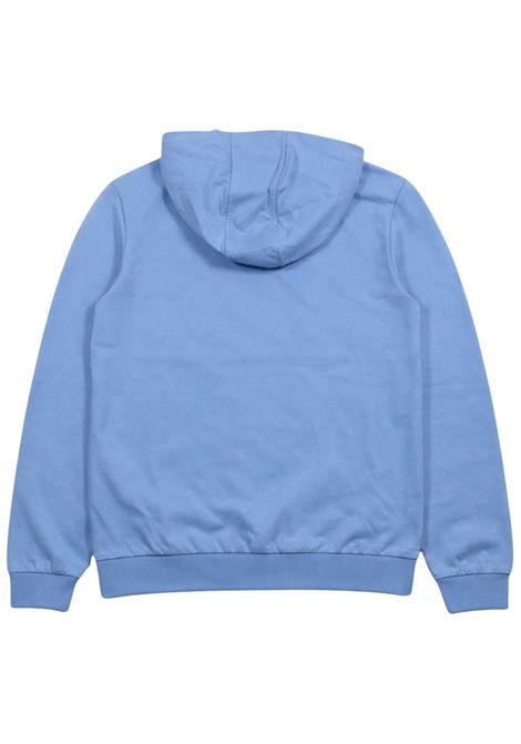 Felpa bambino azzurra in cotone EMPORIO ARMANI | 7B000297AZZURRO