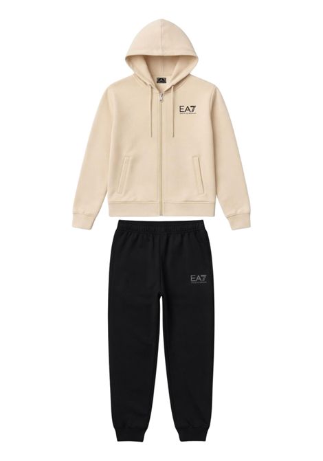 Completo bambino sabbia/nero in cotone EMPORIO ARMANI | 7B000301SABBIA/NERO