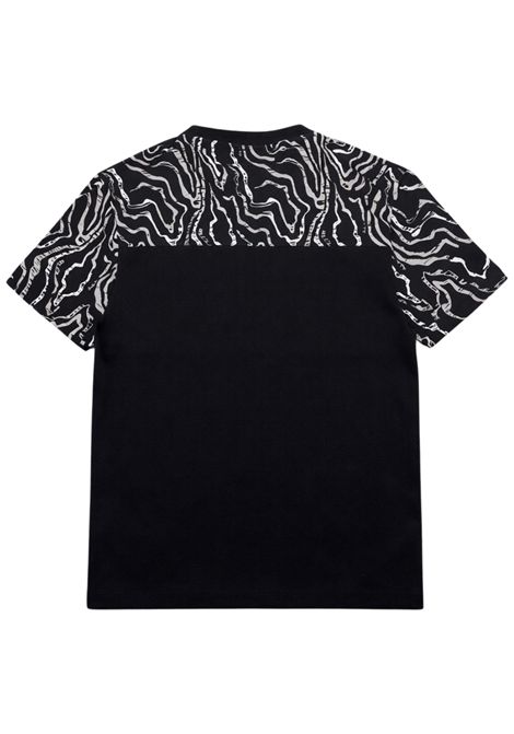 T-shirt bambino nera in cotone EMPORIO ARMANI | 7B000303NERO