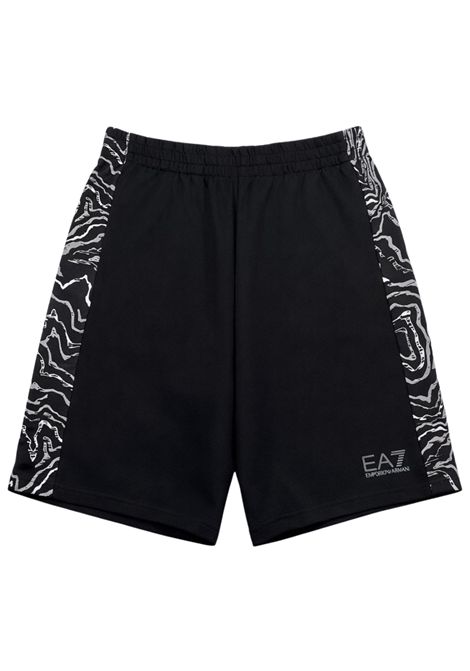 Bermuda bambino nero in cotone EMPORIO ARMANI | 7B000305NERO