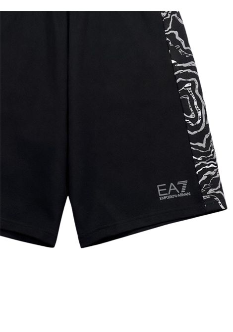Bermuda bambino nero in cotone EMPORIO ARMANI | 7B000305NERO