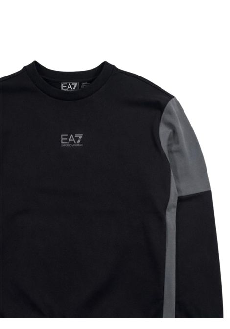 Felpa bambino nera in cotone EMPORIO ARMANI | 7B000308NERO