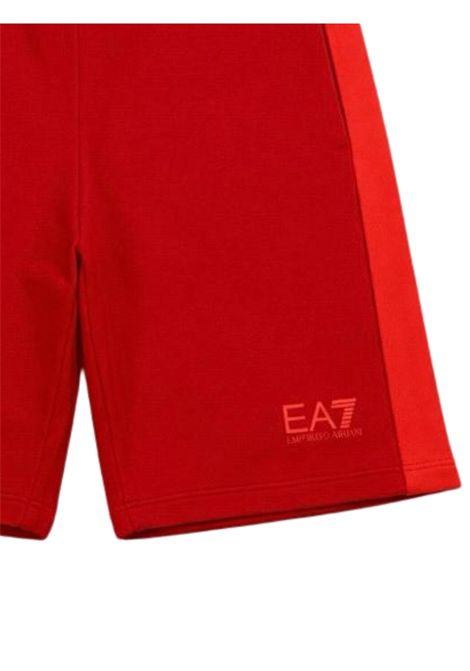 Bermuda bambino rosso in cotone EMPORIO ARMANI | 7B000310ROSSO