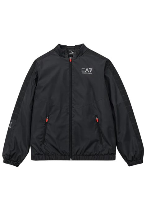 Giubbino bambino nero con cappuccio EMPORIO ARMANI | 7B000323NERO