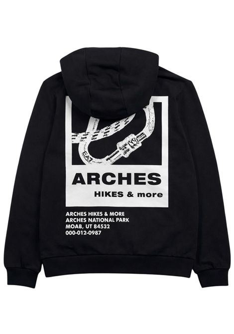 Felpa bambino nera in cotone EMPORIO ARMANI | 7B000325NERO