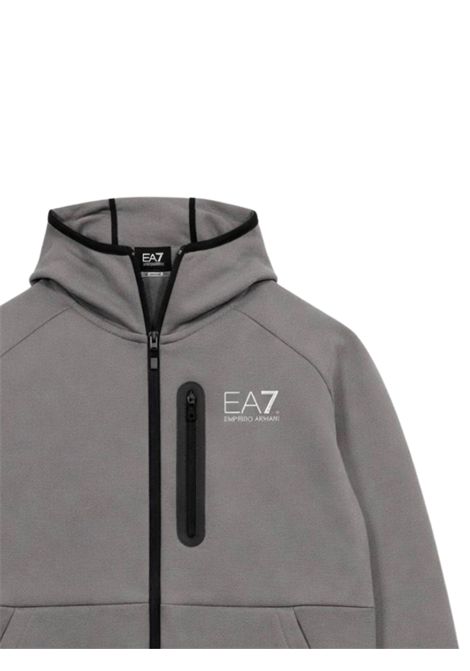 Felpa bambino grigia in cotone EMPORIO ARMANI | 7B000326GRIGIO