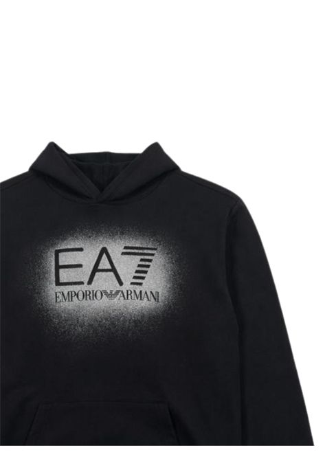 Felpa bambina nera in cotone EMPORIO ARMANI | 7G000180NERO