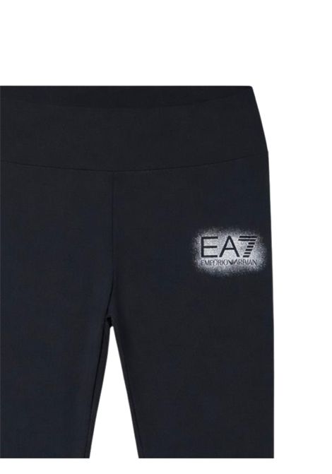 Black cotton leggings for girls EMPORIO ARMANI | 7G000181NERO