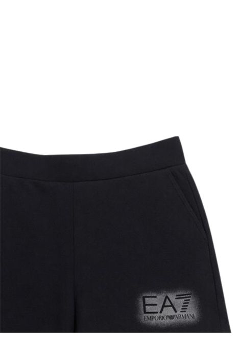 Shorts bambina nero in cotone EMPORIO ARMANI | 7G000183NERO