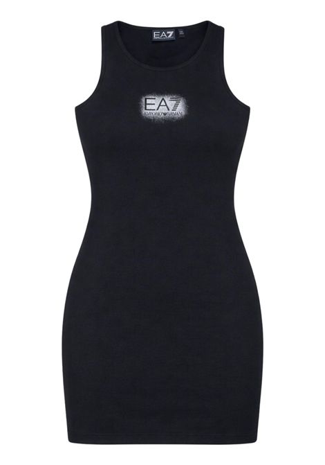 Abito bambina nero in cotone EMPORIO ARMANI | 7G000185NERO