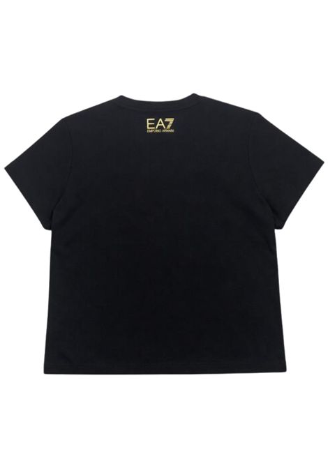 T-shirt bambina nera in cotone EMPORIO ARMANI | 7G000186NERO