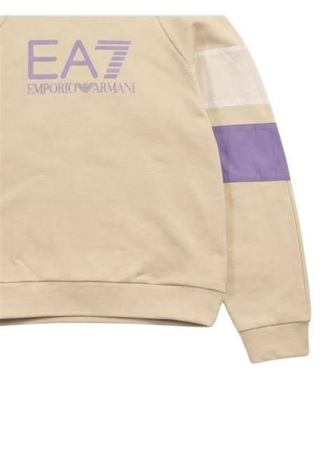 Felpa bambina sabbia in cotone EMPORIO ARMANI | 7G000187SABBIA