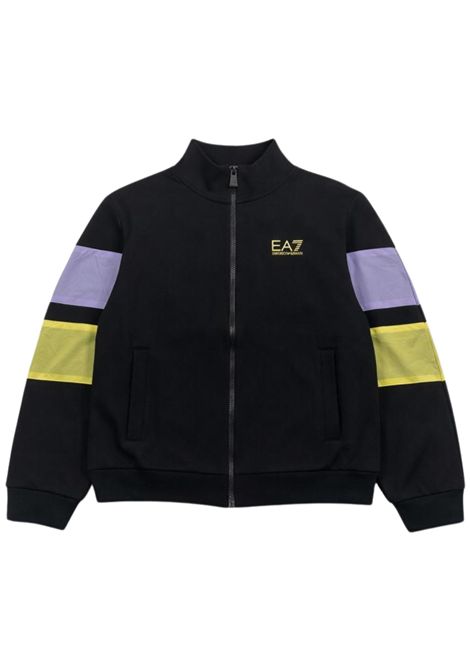 Felpa bambina nera in cotone EMPORIO ARMANI | 7G000188NERO