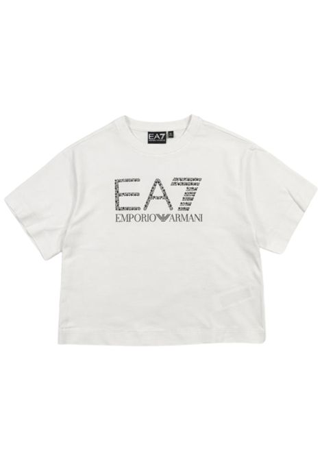 T-shirt bambina ghiaccio in cotone EMPORIO ARMANI | 7G000198GHIACCIO
