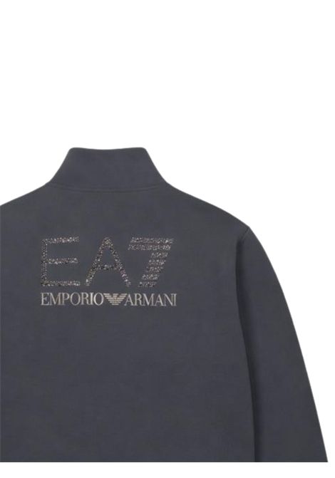 Felpa bambina grigia in cotone EMPORIO ARMANI | 7G000199GRIGIO