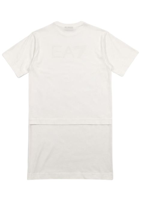 Abito bambina ghiaccio in cotone EMPORIO ARMANI | 7G000201GHIACCIO