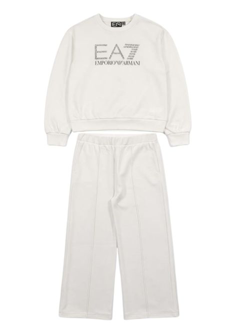 Completo bambina in misto cotone EMPORIO ARMANI | 7G000202GHIACCIO