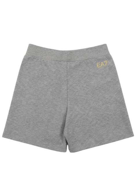 Shorts bambina grigio in cotone EMPORIO ARMANI | 7G000205GRIGIO