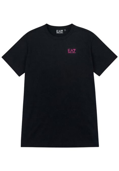 Abito bambina nero in cotone EMPORIO ARMANI | 7G000206NERO