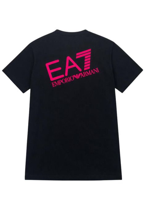 Abito bambina nero in cotone EMPORIO ARMANI | 7G000206NERO