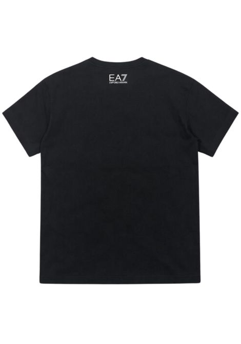 T-shirt bambina nera in cotone EMPORIO ARMANI | 7G000212NERO