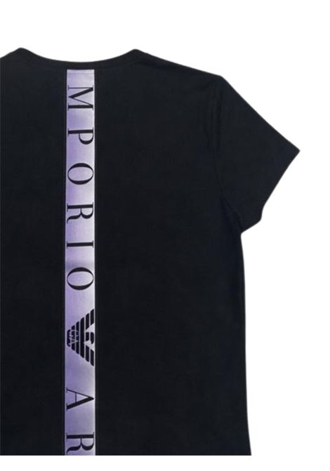 T-shirt bambina nera in viscosa EMPORIO ARMANI | 7G000218NERO