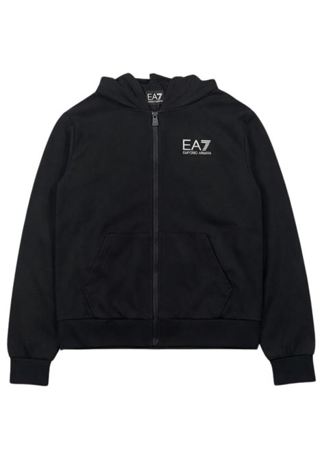 Felpa bambina in misto cotone EMPORIO ARMANI | 7G000220NERO