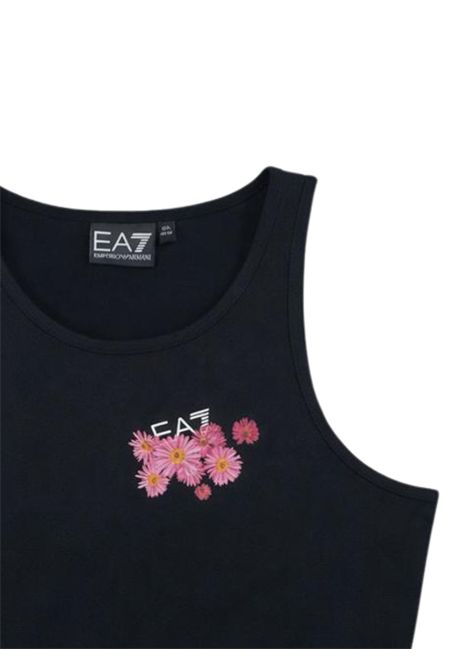 Top bambina nero in cotone EMPORIO ARMANI | 7G000223NERO