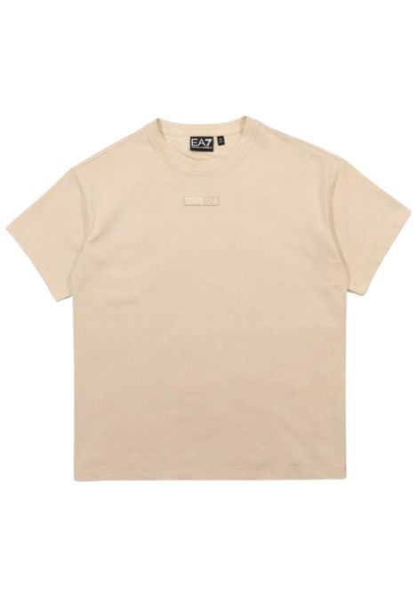 T-shirt bambina sabbia in cotone EMPORIO ARMANI | 7G000224SABBIA