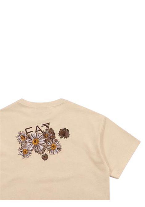 T-shirt bambina sabbia in cotone EMPORIO ARMANI | 7G000224SABBIA