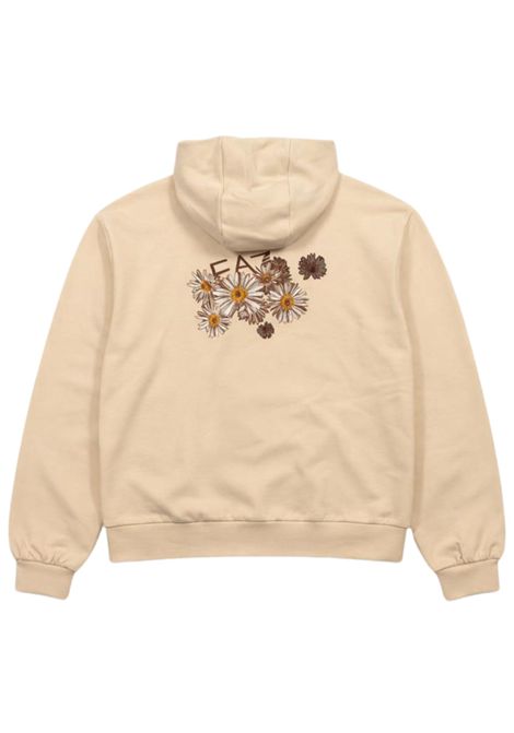 Felpa bambina sabbia in cotone EMPORIO ARMANI | 7G000225SABBIA