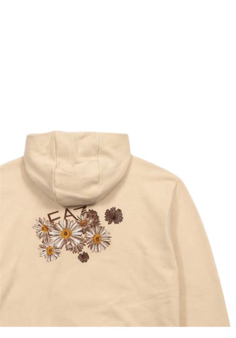 Felpa bambina sabbia in cotone EMPORIO ARMANI | 7G000225SABBIA
