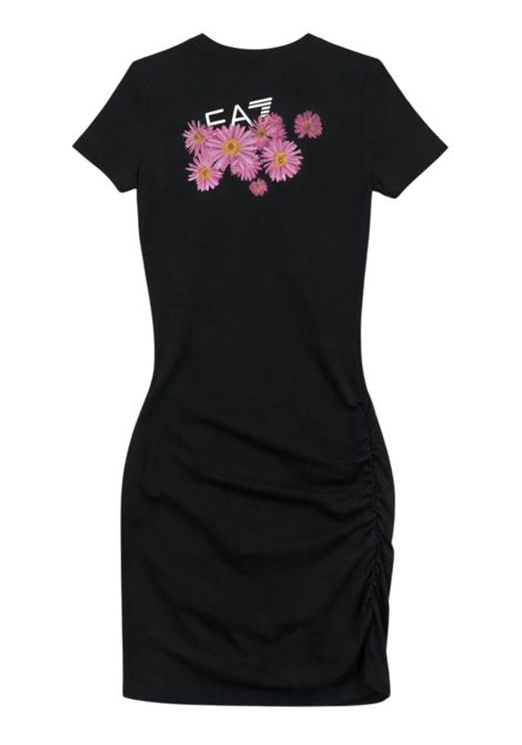 Abito bambina nero in cotone EMPORIO ARMANI | 7G000227NERO