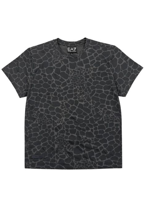 T-shirt bambina grigia in cotone EMPORIO ARMANI | 7G000228GRIGIO