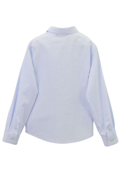 Camicia bambino azzurra in cotone EMPORIO ARMANI | EB000071/MAAZZURRO