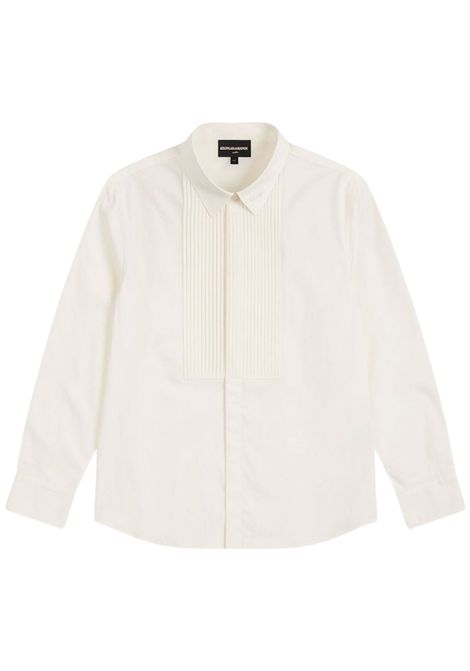 Camicia bambino bianca in cotone EMPORIO ARMANI | EB000094/MABIANCO