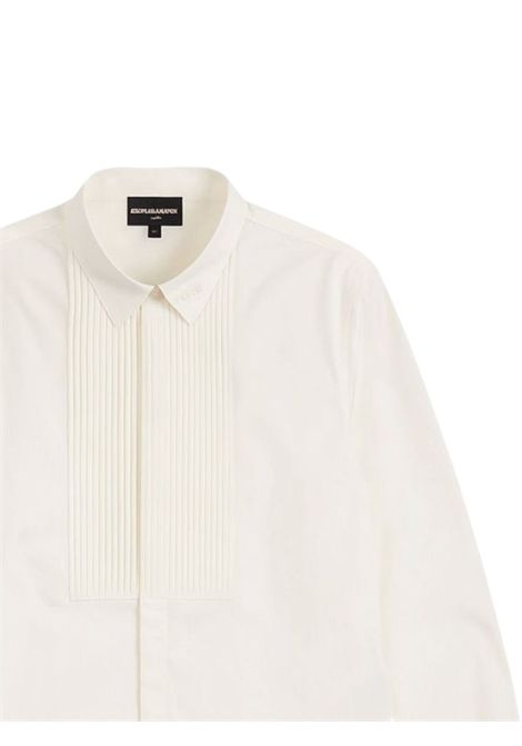 Camicia bambino bianca in cotone EMPORIO ARMANI | EB000094/MABIANCO
