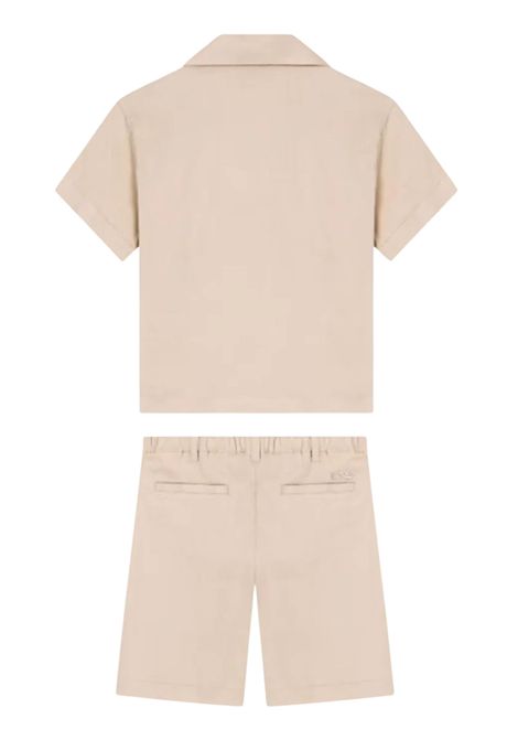 Completo bambino beige in lino EMPORIO ARMANI | EB000145/MABEIGE