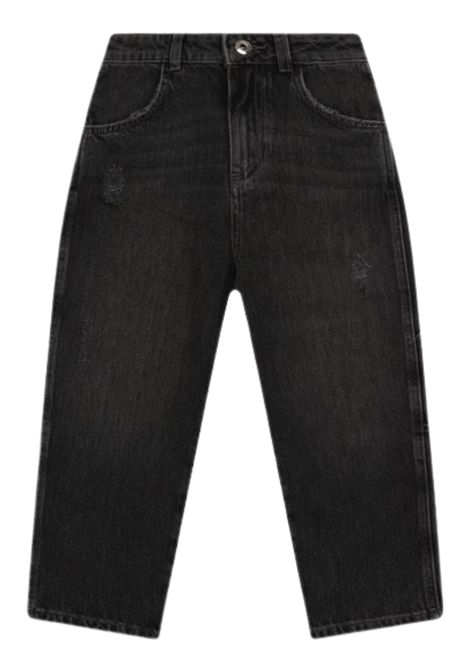 Jeans bambino nero in cotone EMPORIO ARMANI | EB000191/MANERO