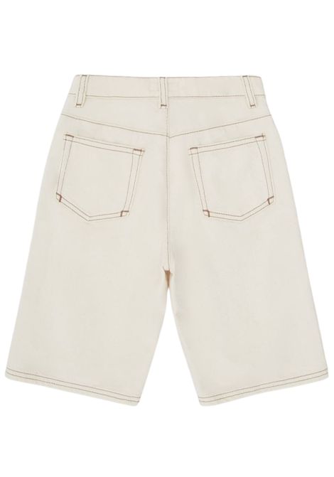 Sand-colored cotton Bermuda shorts for children EMPORIO ARMANI | EB000252/MASABBIA