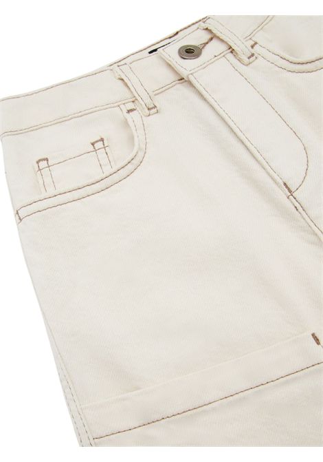 Sand-colored cotton Bermuda shorts for children EMPORIO ARMANI | EB000252/MASABBIA
