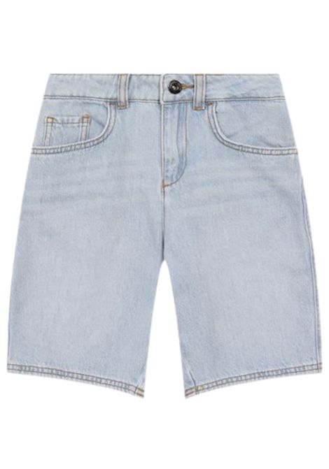 Bermuda bambino in cotone denim EMPORIO ARMANI | EB000257/MADENIM