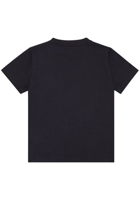 T-shirt bambino nera in cotone EMPORIO ARMANI | EB000421/MANERO